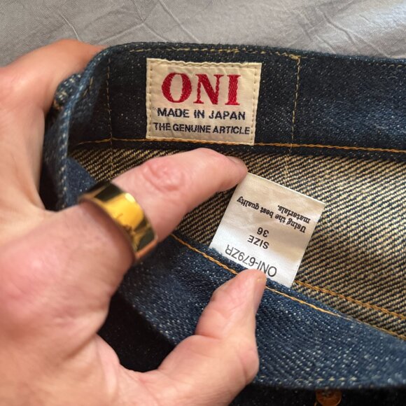 ❌SOLD❌ ONI Denim 679ZR 20oz 'Secret Denim' Slim Tapered jeans in size 36 - Picture 5 of 10